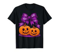 Pumpkin di papi di prua di Halloween simpatico inquietante Maglietta