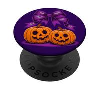 Pumpkin di papi di prua di Halloween simpatico inquietante PopSockets PopGrip Adesivo