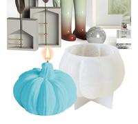 Pumpkin Epoxy Resin Molds - Silicone Candle Mold, Halloween Crafting Mold for Clay Chocolate Soap Burro, Reusable Flexible Mould DIY Art Projects | with Durable Heat Resistant Material Candy Baking H