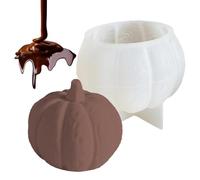 Pumpkin Epoxy Resin Molds - Silicone Candle Mold, Halloween Crafting Mold for Clay Chocolate Soap Butter, Reusable Flexible Mould DIY Art Projects | with Durable Heat Resistant Material Candy Baking H