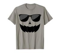 Pumpkin Face Spooky Jack O Lanterna con Occhiali da Sole Halloween Maglietta