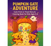 Pumpkin Gate Adventure: Cute Trick-Or-Treat Story & Coloring Book for Kids Ages 3-6