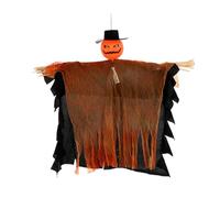 Pumpkin Ghost, Outdoor Halloween Decor, Scarecrow With Rotatable Head And Bendable Arms For Indoor Yard Tree Lawn Usage, Halloween Wall Fence Ceiling Window Porch Garden Setup, 19.69x17.72 inches