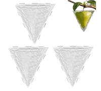 Pumpkin Growing Mold, Fruit Vegetable Shaper, 3 Pieces Triangular Cubic, Transparent Plant Support, Garden Growth Accessory, Cucumber Tomato Strawberry Cultivation Frame for Outdoor Yard Greenhouse