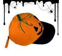 Pumpkin Hat Adult, Costume Cap, Lanterna Funny Pumpkin con 11,42 x 7,28 pollici, Spooky Headgear Accessories for Kids, Teens, Adulti, Party, Travel, Eventi, Autumn, Festival, Parade, Arancione