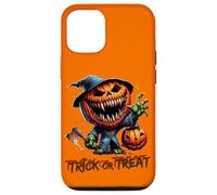 Pumpkin Jack O Lantern scary Face pumpkin monster Halloween Custodia per iPhone 12/12 Pro