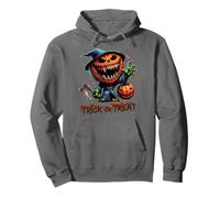 Pumpkin Jack O Lantern Scary Face Pumpkin Monster Halloween Felpa con Cappuccio
