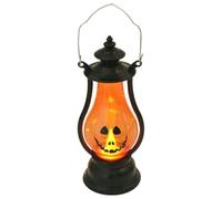 Pumpkin Lantern Light - LED Spooky Party Decor, Portable Fireplace Lamp