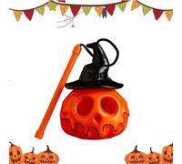 Pumpkin Lantern, Party Decor Light, Spooky Halloween Table Centerpiece, Photo Prop for Indoor Outdoor Garden Lawn Porch Haunted House Fireplace Yard Display, 12x12x16cm