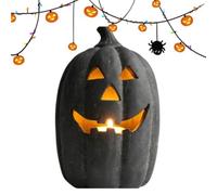 Pumpkin Lantern - Spooky Resin Sculpture Autumn Decor