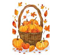 Pumpkin & Leaf Fall Journal - 6x9 College Ruled Notebook with 130 Pages for Autumn Writing, Gratitude, Thanksgiving Notes, Daily Reflections & Seasonal Ideas