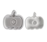 Pumpkin Molds 2n1 Set, Reusable Halloween Soap & Baking Tray, Multi Use Silicone Mold Design, Heat-Resistant Nonstick Material Festive Crafting for Soap, Candle, Chocolate, Fall, Ringraziamento Use