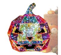 Pumpkin Night Light-Prismatic Colored, Decoration a LED | Statua di zucca estasi come luce notturna, decorazione di colorata con luce per i bambini