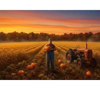 Pumpkin Patch 2000 Piece Jigsaw Puzzles for Adults, Colourful, Challenging & Brainteasing Adult puzzles 2000 Pieces Farm, Fun jigsaws for The Whole Family 40x28 inch