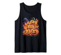 Pumpkin Patch Crew Volti di Halloween Canotta