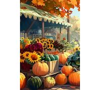Pumpkin Patch Notebook: Rustic Fall Journal with Sunflowers & Market Vibes | 6x9 College Ruled Autumn Stationery for School, Gratitude Lists, Daily Notes & Cozy Seasonal Gifts