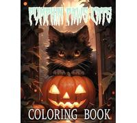 Pumpkin Paws Cats - Easy Halloween Cat Coloring Book: Color your way through a magical Halloween world filled with playful kitties