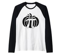 Pumpkin Pi Divertente Autunno Autunno Halloween Matematica Torta Di Zucca Maglia con Maniche Raglan