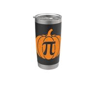 Pumpkin Pi - Divertente Giorno del Ringraziamento Autunno Matematica Halloween Bicchiere termico in acciaio inox doppia parete