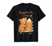 Pumpkin Pie Crew Bear Divertente Costume del Ringraziamento Maglietta