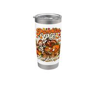 Pumpkin Pie è il mio linguaggio d'amore Divertente dessert del Ringraziamento Bicchiere termico in acciaio inox doppia parete