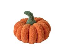 Pumpkin Pillow, Halloween Plush, 11.81x11.81x7.87 Inches, Compact Yet Eye Catching Design Comfortable Decorative Realistic Cushion, Cozy Decor for Indoor Use, Bedroom, Living Room and Porch, Orange