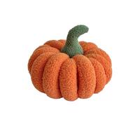 Pumpkin Pillow, Halloween Plush Decorative Cushion, 11.81x11.81x7.87 Inches Soft Realistic Design, Cozy Fall Decor for Indoor Use, Home, Living Room, Bedroom, Porch, Apartment, Display