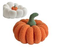 Pumpkin Plush - Halloween Stuffed Toy Pillow, Realistic Decorative Cushion For Indoor Home, Living Room, Bedroom, Porch, Apartment, Fall Festival Ornament, Soft Plush Pumpkin Pillow For Seasonal Decor