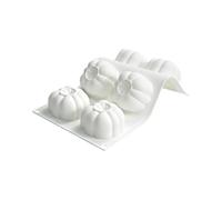 Pumpkin Silicone Mold - 6-Cavity Square Baking Mold for Chocolate & Cake