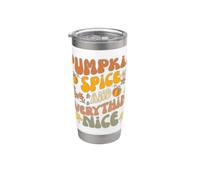 Pumpkin Spice And Everything Nice Fall Season Fall Bicchiere termico in acciaio inox doppia parete