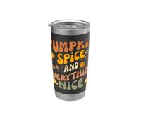Pumpkin Spice And Everything Nice Fall Season Fall Bicchiere termico in acciaio inox doppia parete
