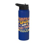 Pumpkin Spice And Everything Nice Fall Season Fall Stainless Steel Insulated Water Bottle