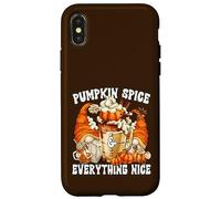 Pumpkin Spice And Everything Nice Latte Mug For Fall Gnome Custodia per iPhone X/XS