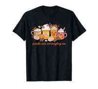 Pumpkin Spice And Everything Nice Thanksgiving Fall Vibes Maglietta