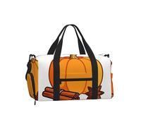 Pumpkin Spice, borsone sportivo con scomparto per scarpe, leggero, da palestra, weekender, per uomini e donne, borsa da viaggio impermeabile con tasca bagnata