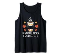 Pumpkin Spice Coffee Life Autunno Stagione Autunno Amante della Caffeina Canotta