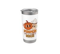 Pumpkin Spice Everything Nice Autumn Peace Sign Bicchiere termico in acciaio inox doppia parete