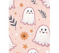 Pumpkin Spice Ghosts Notebook: Cute Pastel Halloween Journal | 120 Lined Pages for Fall Notes, Ideas & Everyday Writing