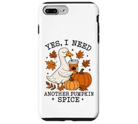 Pumpkin Spice Goose Fall Coffee Lover Autumn Season Custodia per iPhone 7 Plus/8 Plus