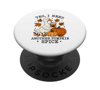 Pumpkin Spice Goose Fall Coffee Lover Autumn Season PopSockets PopGrip Adesivo