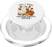 Pumpkin Spice Goose Fall Coffee Lover Autumn Season PopSockets PopGrip per MagSafe