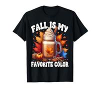 Pumpkin Spice Hot Cocoa Mug Women Fall Is My Favorite Color Maglietta