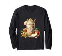 Pumpkin Spice Latte And Apple Pie Decor for Women Hello Fall Maglia a Manica