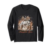Pumpkin Spice Latte Autunno caffè Ringraziamento per Le Donne Maglia a Manica
