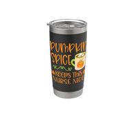Pumpkin Spice mantiene questa infermiera bella divertente autunno autunno Bicchiere termico in acciaio inox doppia parete
