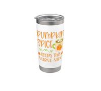 Pumpkin Spice mantiene questa infermiera bella divertente autunno autunno Bicchiere termico in acciaio inox doppia parete