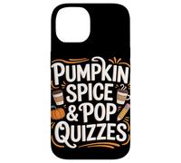 Pumpkin Spice & Pop Quiz Autunno Ritorno a scuola Custodia per iPhone 14