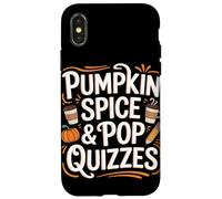 Pumpkin Spice & Pop Quiz Autunno Ritorno a scuola Custodia per iPhone X/XS