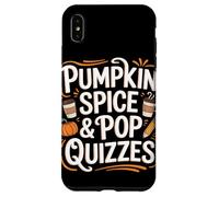 Pumpkin Spice & Pop Quiz Autunno Ritorno a scuola Custodia per iPhone XS Max