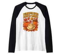 Pumpkin Spice State of Mind Design Autunnale Maglia con Maniche Raglan